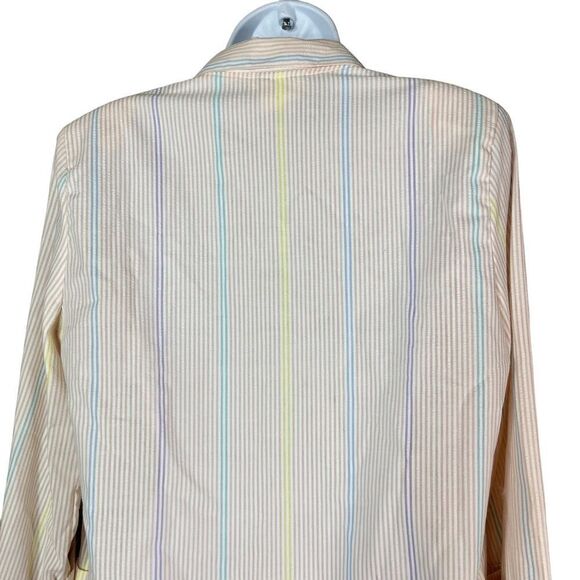 ‎Vintage 80’s Pastel Stripe Blazer - Picture 9 of 12